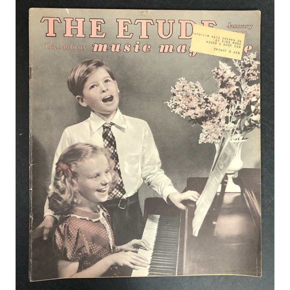 1940s The Etude Music Magazine 11 issues LOT from Vintage Ads SHEET MUSIC - Picture 8 of 16